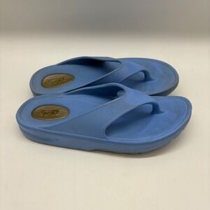 My Pillow Womens Size 8 Baby Blue Recovery Thong Toe Strap Comfort Flip Flops